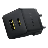 Мережевий зарядний пристрій Baseus Palm Fast Charger C+U 20W EU Cluster Black (Колір Black) - фото № 5
