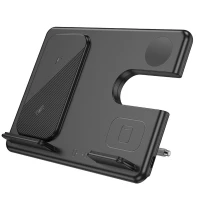 Бездротовий зарядний пристрій HOCO CQ2 Flash folding 3-in-1 wireless fast charger(SAM Watch) Black (Колір Черный), Атикул k49057 |  купить на VILKI.NET - фото № 1