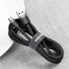 Кабель Baseus Cafule Cable USB For Micro 2A 3m Gray+Black (Black-Gray)- № 6