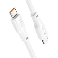 Кабель HOCO X93 Type-C to Type-C 240W, 1m, TPE, TPE connectors, White (Цвет Білий) - фото № 3