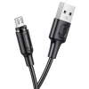 Кабель BOROFONE BX41 USB to Micro 2.4A, 1m, PVC, PVC connectors, magnetic, Black (7073) Borofone - № 1
