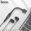 Аудiокабель HOCO LS37 Spirit transparent external sound card USB to 3.5mm Black (Черный)- № 5