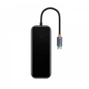 USB-хаб Baseus AcmeJoy 5-Port Type-C HUB Adapter（Type-C to HDMI*1+USB3.0*2+USB2.0*1+Type-C PD&Data *1）Dark Gray