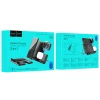 Бездротовий зарядний пристрій HOCO CQ2 Flash folding 3-in-1 wireless fast charger(SAM Watch) Black (Черный)- № 8