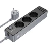 Мережевий подовжувач BOROFONE BAC8 Power 3-position socket(1C3A)(EU/GER)(L=3M) Black k55621 - № 1 Мережевий подовжувач BOROFONE BAC8 Power 3-position socket(1C3A)(EU/GER)(L=3M) Black (7073) Borofone - № 1