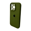 Чохол для смартфона Silicone Full Case AA Camera Protect for Apple iPhone 16 Pro Max 29,Army Green (Army-Green)- № 4