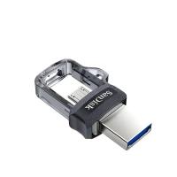 Флеш-накопичувач SanDisk USB 3.0 Ultra Dual Drive OTG M3.0 128Gb (150Mb/s) Black (Колір Черный) - фото № 3