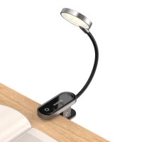 Світильник Baseus Comfort Reading Mini Clip Lamp Dark Gray (Колір Dark Gray), Атикул k11480 |  купить на VILKI.NET - фото № 1