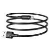 Кабель BOROFONE BX41 USB to Micro 2.4A, 1m, PVC, PVC connectors, magnetic, Black (7073)- № 4