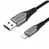 Кабель Vention USB 2.0 A to Lightning Cable 1M Gray Aluminum Alloy Type (LABHF) k48035 - № 1 Кабель Vention USB 2.0 A to Lightning Cable 1M Gray Aluminum Alloy Type (LABHF) (Черный) Vention - № 1