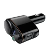 АЗП з FM-модулятором Baseus Locomotive Wireless MP3 Vehicle Charger Black (7073)- № 3