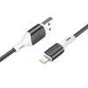 Кабель BOROFONE BX79 USB to iP 2.4A, 1m, silicone, silicone connectors, Black k16095 - № 1 Кабель BOROFONE BX79 USB to iP 2.4A, 1m, silicone, silicone connectors, Black (7073) Borofone - № 1