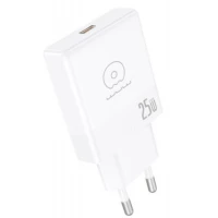Мережевий зарядний пристрій WUW-C216 25W Gan ChargerUSB C white