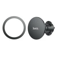 Автотримач для телефона HOCO H12 Fine jade ring magnetic car holder(air outlet) Black (Колір Черный) - фото № 5