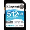 SDXC (UHS-1 U3) Kingston Canvas Go Plus 512Gb class 10 V30 (R170MB/s, W90MB/s) k11165 - № 1 SDXC (UHS-1 U3) Kingston Canvas Go Plus 512Gb class 10 V30 (R170MB/s, W90MB/s) Kingston - № 1