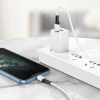 Кабель BOROFONE BX79 USB to iP 2.4A, 1m, silicone, silicone connectors, White (7068)- № 2