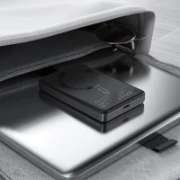 Зовнішній акумулятор ACEFAST M12 PD20W ultra-thin magnetic wireless charging power bank 10000mAh, Black (Цвет Черный) - фото № 6