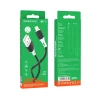 Кабель BOROFONE BX79 USB to iP 2.4A, 1m, silicone, silicone connectors, Black (7073)- № 3