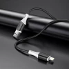 Кабель BOROFONE BX79 USB to iP 2.4A, 1m, silicone, silicone connectors, Black (7073)- № 2