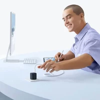 Мережевий зарядник пристрій Baseus PicoGo GaN Fast Charger 1C 45W EU Cosmic Black (Цвет Black) - фото № 7