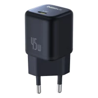 Мережевий зарядник пристрій Baseus PicoGo GaN Fast Charger 1C 45W EU Cosmic Black (Цвет Black) - фото № 3