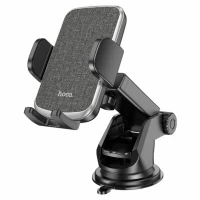 Автотримач для телефона HOCO CA95 Polaris push-type telescopic suction cup car holder Black