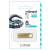 Флеш-накопичувач Wibrand USB 2.0 Taipan 8Gb Gold (Золотистый)- № 2