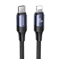 Кабель Usams US-SJ522 U71 Type-C to Lightning 20W PD Fast Charging 2m black
