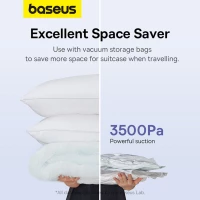 Портативний насос  для матраців Baseus PocketGo Portable Air Pump Stellar White (Колір 7068) - фото № 5