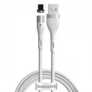 Кабель Baseus Zinc Magnetic Safe Fast Charging Data Cable USB to IP 2.4A 1m White