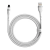 Кабель Baseus Zinc Magnetic Safe Fast Charging Data Cable USB to IP 2.4A 1m White (7068)- № 2