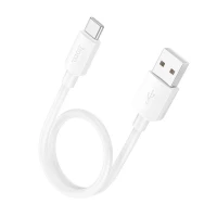 Кабель HOCO X96 Hyper 27W charging data cable Type-C (L=0.25M) White