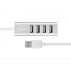 USB-хаб HOCO HB1 4USB Line machine Silver (Silver)- № 3