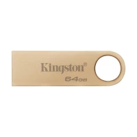 Флеш-накопичувач Kingston USB 3.2 SE9 G3 64GB 220MB/s Metal/Gold (Цвет Metal-Gold) - фото № 3