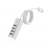 USB-хаб HOCO HB1 4USB Line machine Silver (Silver)- № 4