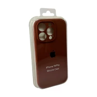 Чохол для смартфона Silicone Full Case AA Camera Protect for Apple iPhone 16 Pro 42,Saddle Brown