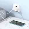 Мережевий зарядний пристрій BOROFONE BA72A Spring single port QC3.0 charger set(Type-C) 18W White (7068)- № 2