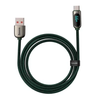 Кабель Baseus Display Fast Charging Data Cable USB to Type-C 66W 2m Green (Колір Зелёный) - фото № 3