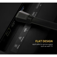 Кабель UGREEN ED015 HDMI Flat Cable 3m (UGR-50820) (Колір 7073) - фото № 3