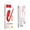 Кабель HOCO X59 USB to Type-C 3A, 1m, nylon, TPE connectors, Red (7070)- № 4