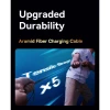 Кабель Baseus Unbreakable Series Fast Charging Data Cable Type-C to Type-C 100W 2m Cluster Black (Cluster Black)- № 8