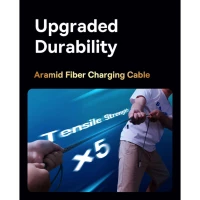 Кабель Baseus Unbreakable Series Fast Charging Data Cable Type-C to Type-C 100W 2m Cluster Black (Цвет Cluster Black) - фото № 8