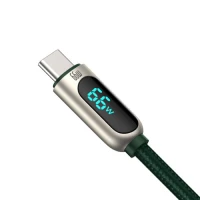 Кабель Baseus Display Fast Charging Data Cable USB to Type-C 66W 2m Green (Колір Зелёный) - фото № 2