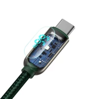 Кабель Baseus Display Fast Charging Data Cable USB to Type-C 66W 2m Green (Колір Зелёный) - фото № 6