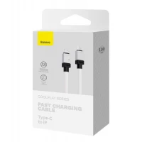 Кабель Baseus CoolPlay Series Fast Charging Cable Type-C to iP 20W 1m White (Колір Белый) - фото № 7