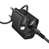 Мережевий зарядний пристрій BOROFONE BA98A Ilustre PD30W (2C1A) charger with digital display set (C to iP) (EU) Black (7073)- № 3
