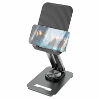 Тримач для мобільного HOCO PH48 Fun dual axis 360 rotating tablet desktop holder Black (Цвет Black) - фото № 3