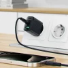 Мережевий зарядний пристрій ACEFAST A78 PD20W GaN (USB-A+USB-C) charger Black (Черный)- № 5