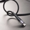 Кабель BOROFONE BX32 USB to iP 2.4A, 1m, nylon, aluminum+TPE connectors, Black (7073)- № 4