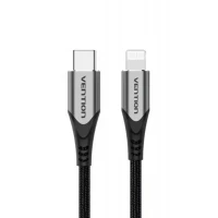 Кабель Vention USB 2.0 C to Lightning Cable 1M Gray Aluminum Alloy Type (TACHF)